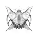 manta ray   tattoo design idea