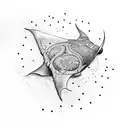 manta ray   tattoo design idea