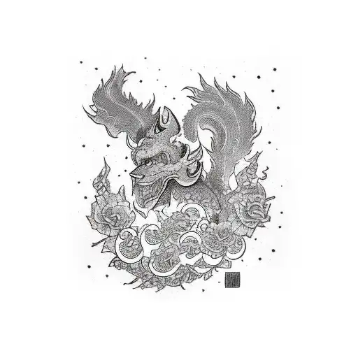 Skyline r34 con fondo de rutas tattoo design idea