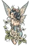 fairy tattoo design idea