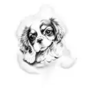 Cavalier King Charles tattoo design idea
