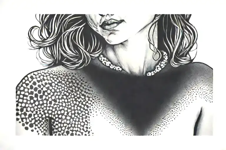 around collar bone tattoo design idea