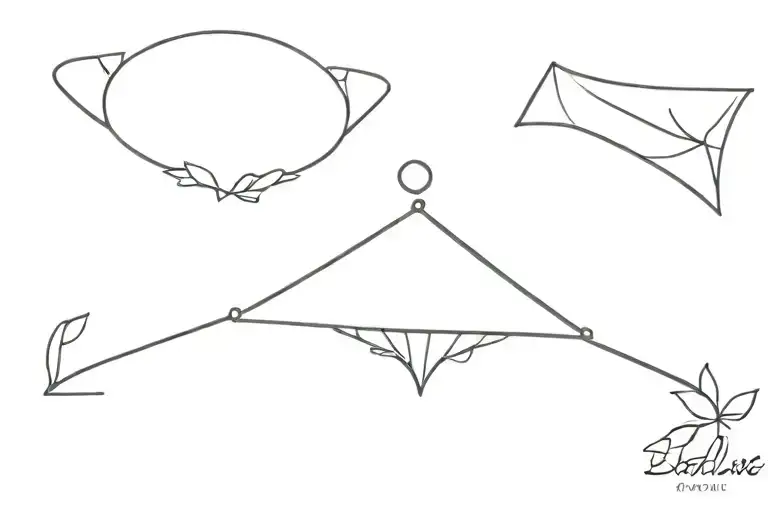 around collar bone tattoo design idea