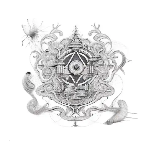 badminton tattoo design idea