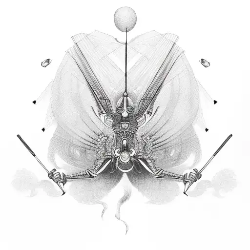 badminton shuttle tattoo design idea