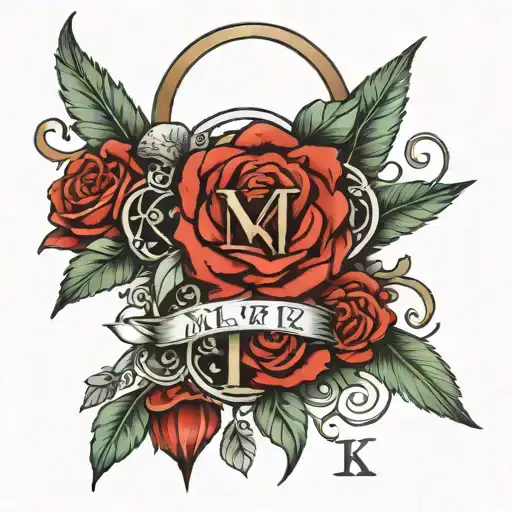 2 of 3 roman numerals tattoo design idea