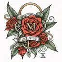 2 of 3 roman numerals tattoo design idea