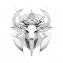 Taurus full body  tattoo design idea