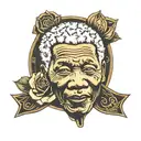 Name Nelson Mandela tattoo design idea