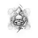 Leonardo da vinci tattoo design idea