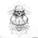 Leonardo da vinci tattoo design idea
