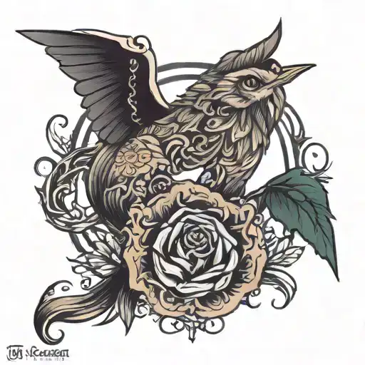 L and O tattoo design idea