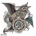 L and O tattoo design idea