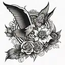 L and O tattoo design idea