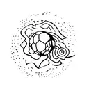 handball tattoo design idea