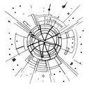 Sputnik  tattoo design idea