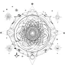 Pleiades Constelation tattoo design idea