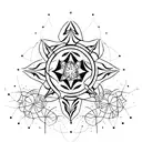 Pleiades Constelation tattoo design idea