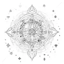Pleiades Constelation tattoo design idea