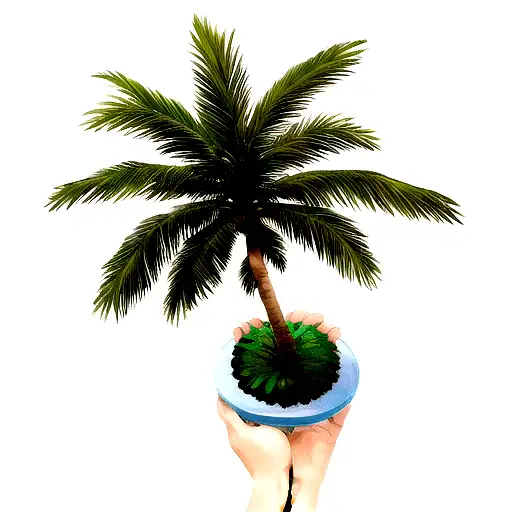 Palm Tree tattoo design idea