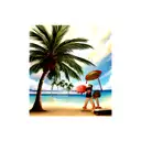 Palm Tree tattoo design idea