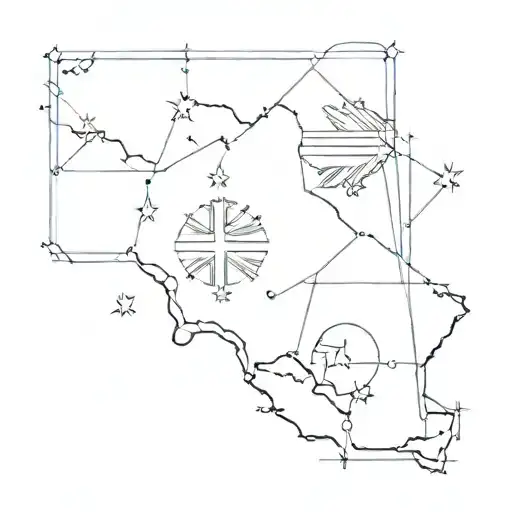southern cross and australia  tattoo design idea
