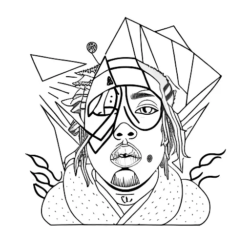 juice wrld tattoo design idea
