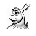 Shrek and donkey, Rick and Morty, Cars tattoo design idea