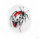 Ladybug tattoo design idea