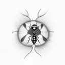 Ladybug tattoo design idea