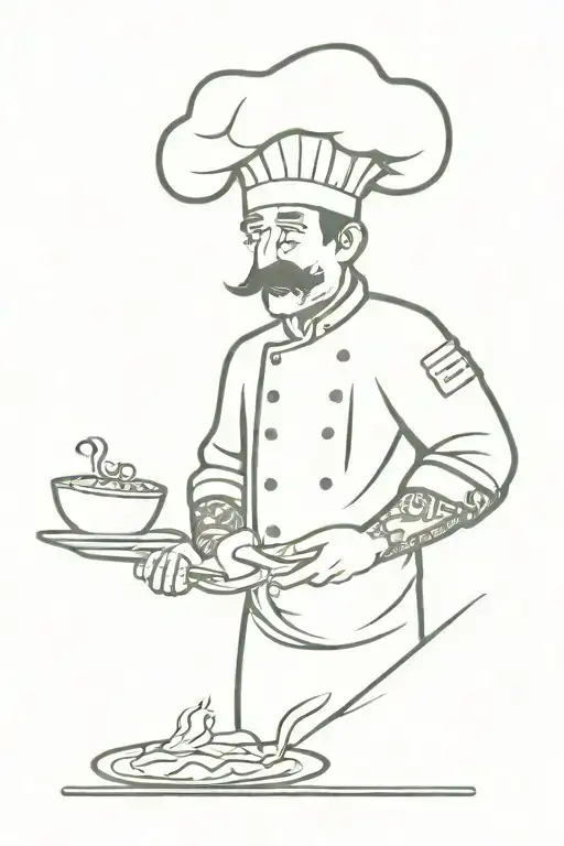 chef tattoo tattoo design idea