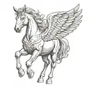 Pegasus tattoo design idea