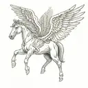 Pegasus tattoo design idea