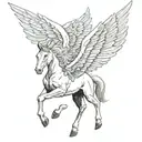 Pegasus tattoo design idea