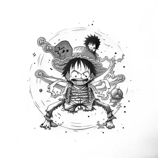 Luffy Ace Sabo tattoo design idea