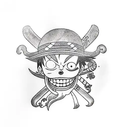 One piece Luffy Ace Sabo tattoo design idea