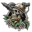 Drill tattoo design idea