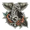 Drill tattoo design idea