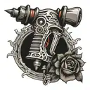 Drill tattoo design idea