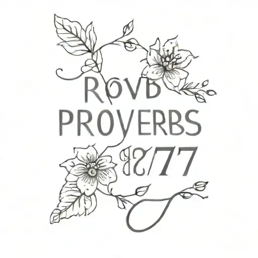 proverbs 17:17 tattoo design idea