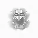 gold hieroglyphics  tattoo design idea