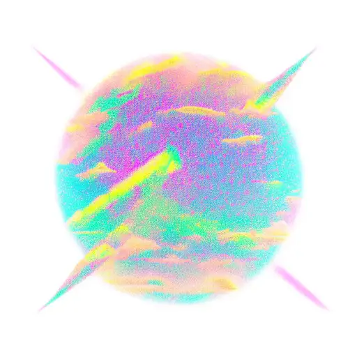 north star with aurora borealis, mountains, fjord tattoo design idea