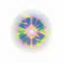 north star with aurora borealis, mountains, fjord tattoo design idea