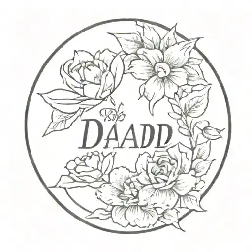 memorial tattoo for dad tattoo design idea