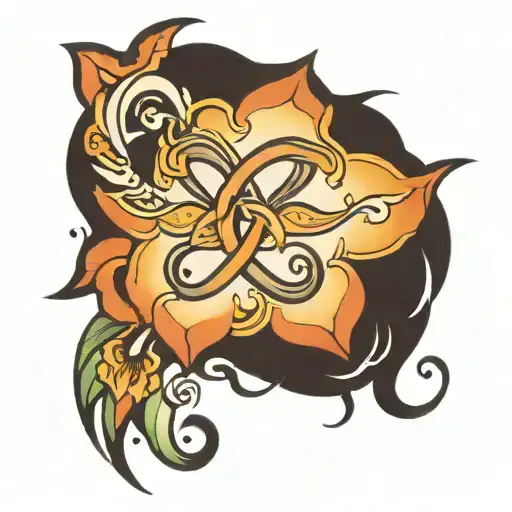 infinity tattoo design idea