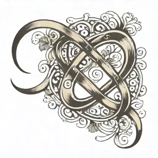 infinity symbol tattoo design idea