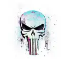punisher skull tattoo design idea