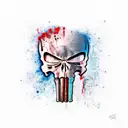 punisher skull tattoo design idea