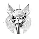 punisher skull tattoo design idea