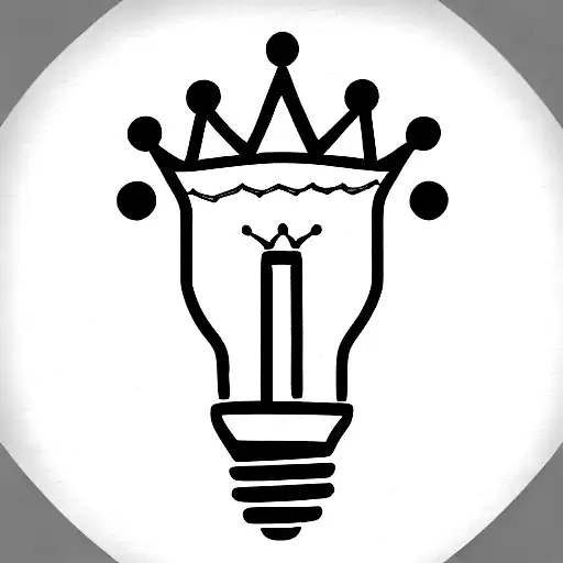 lightbulb with a crown tattoo design idea